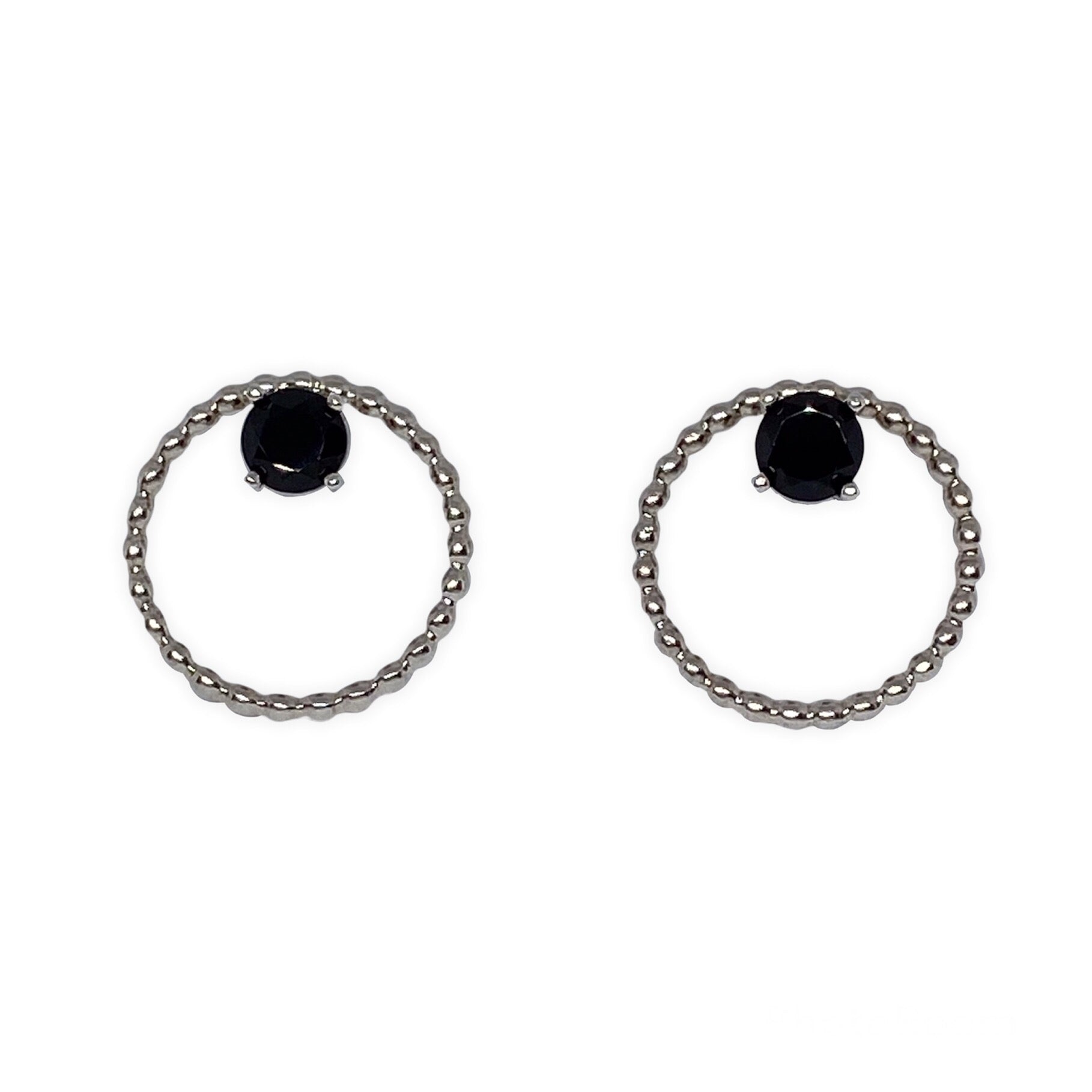 Halo Earrings • Sterling Silver