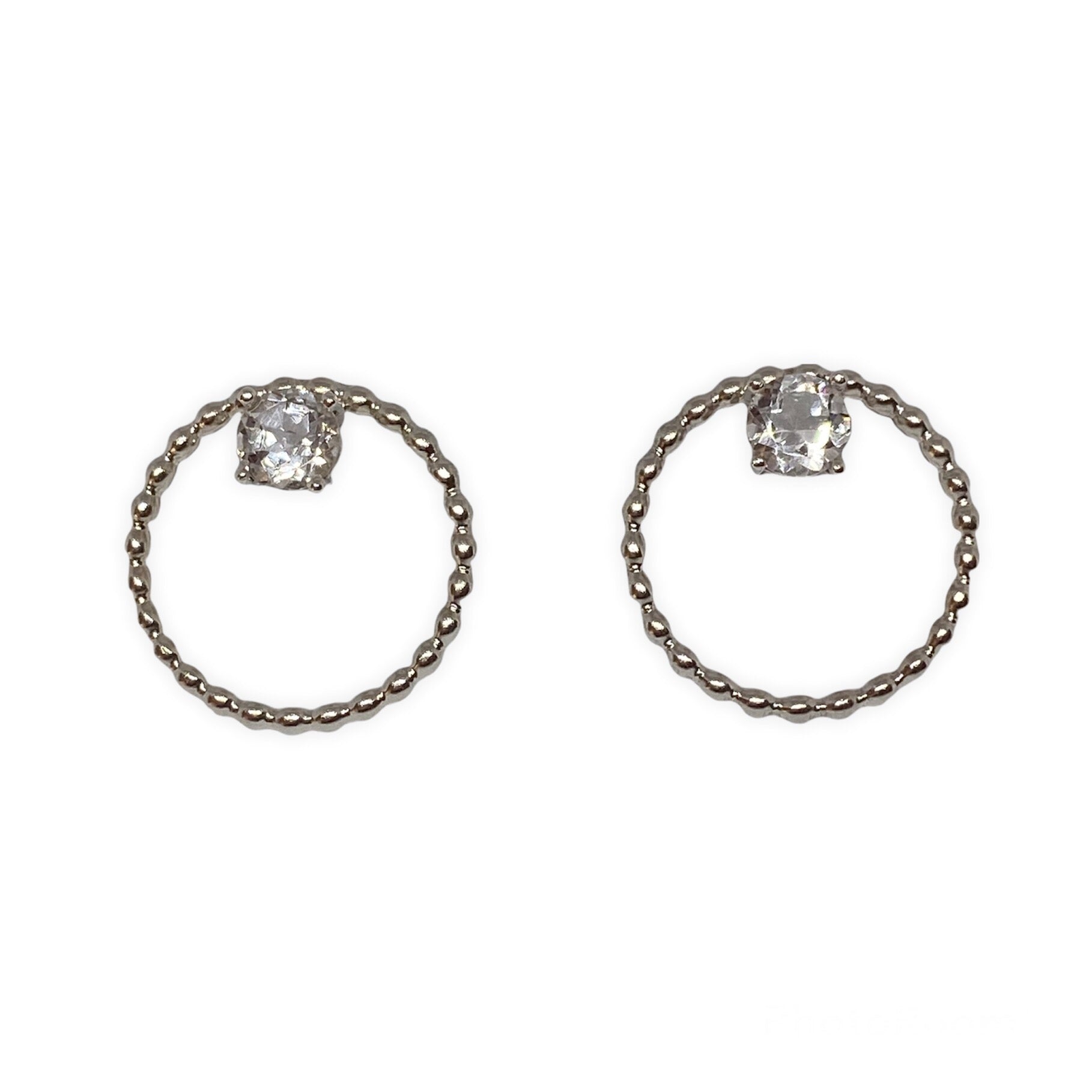 Halo Earrings • Sterling Silver