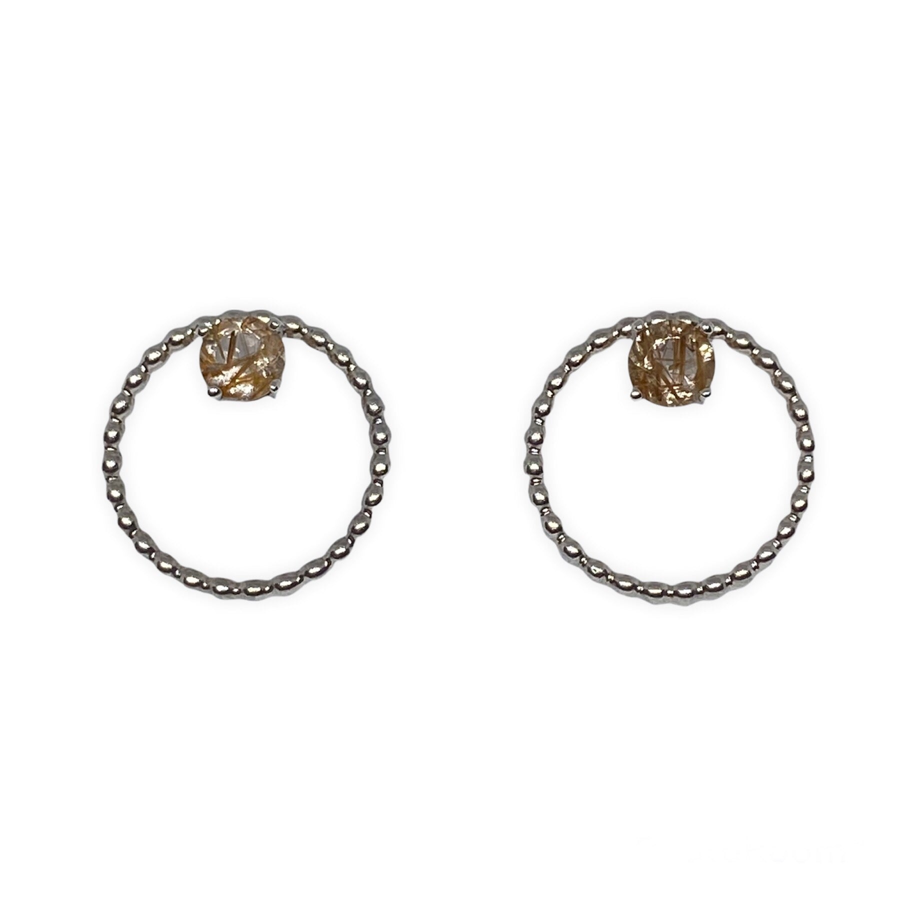 Halo Earrings • Sterling Silver