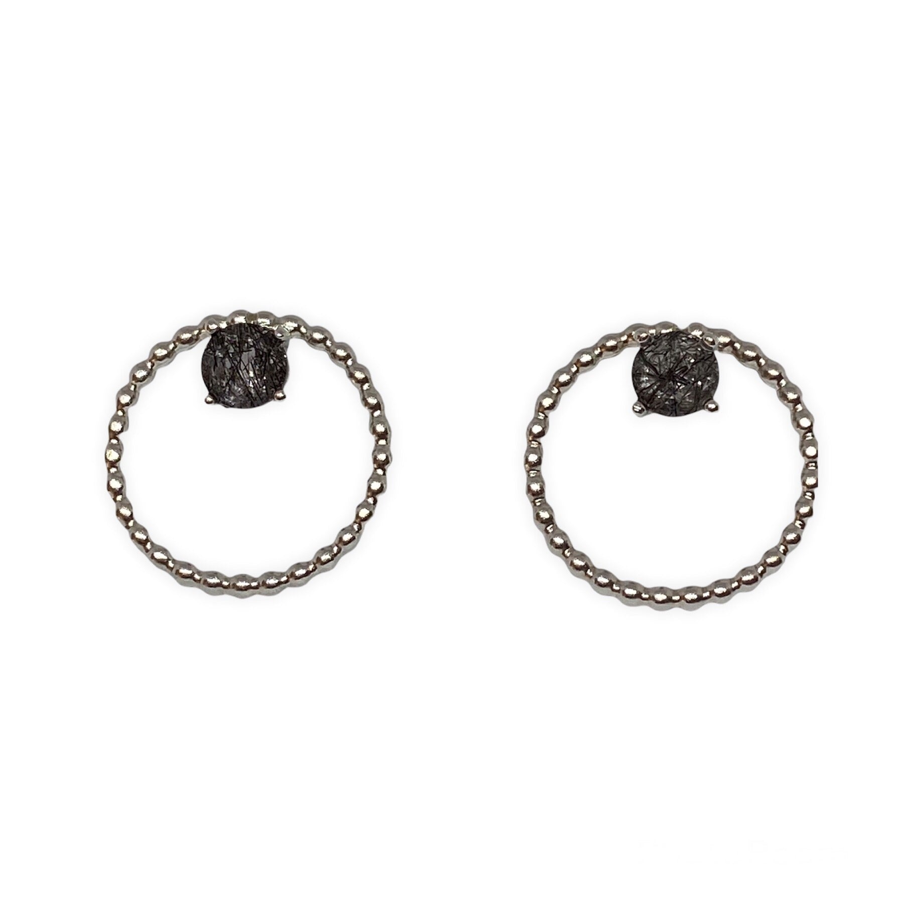 Halo Earrings • Sterling Silver