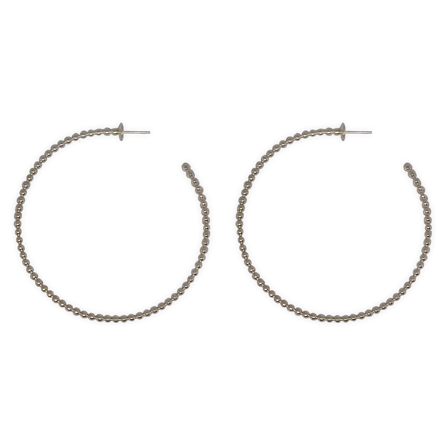 Halo XL Hoops • Sterling Silver